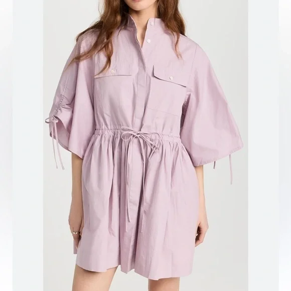 HEVRON HANNAH MINI DRESS PURPLE MEDIUM - Picture 10 of 10